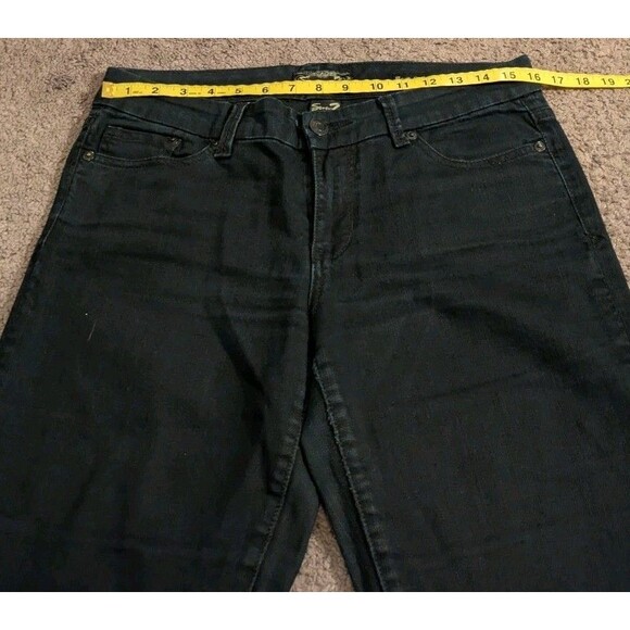 7 for all Mankind Bootcut Black Denim Jeans Women's 30 - Picture 5 of 6